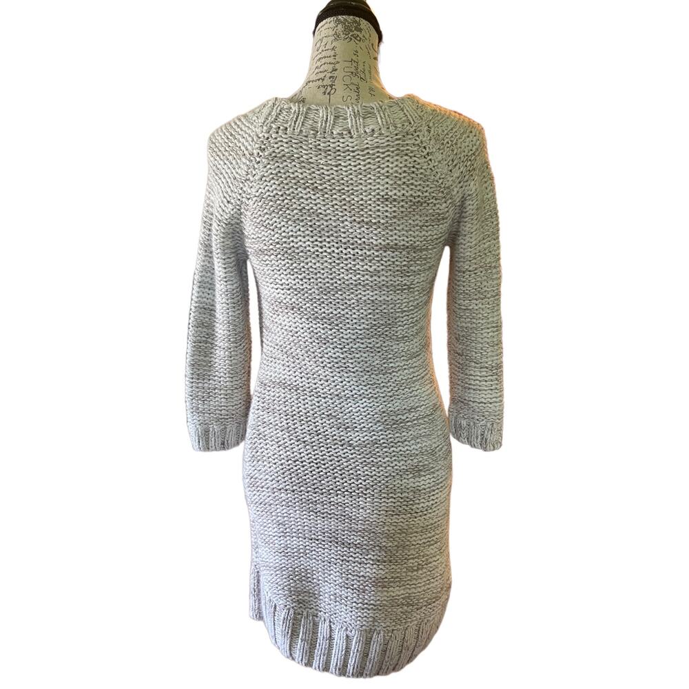 Zara Knit Cream Brown Short Sweater Dress Size Medium - Picture 3 of 5